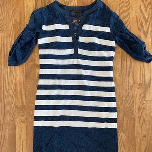 BCBG striped lace dress